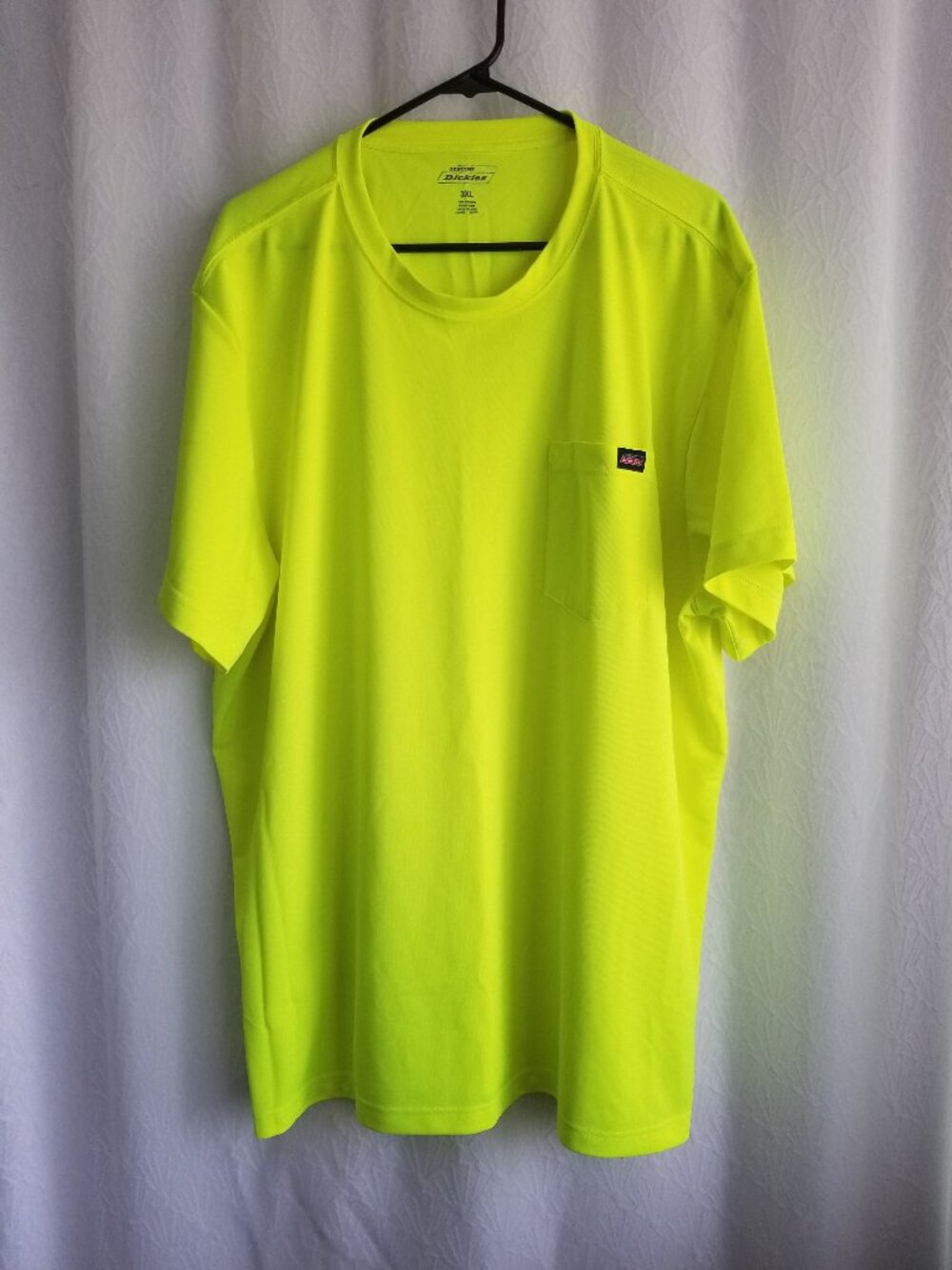 Dickies Neon Yellow Short Sleeve Pocket Tee 3XL